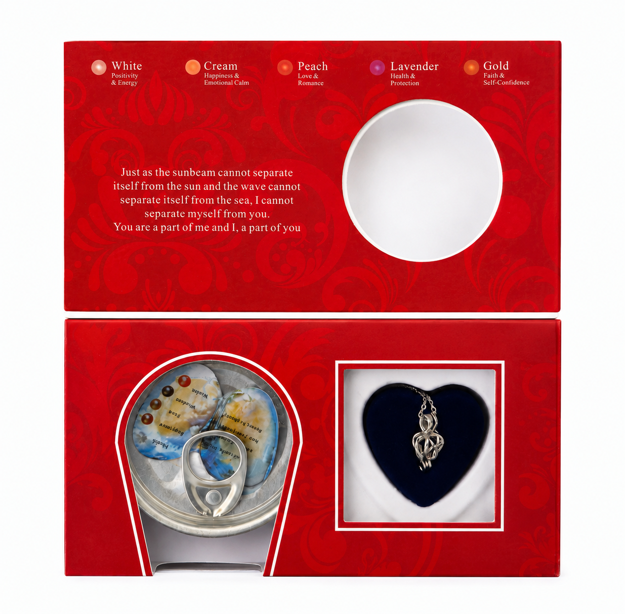 Pack of 2 Wish Necklace Sets – Red & Blue 3 Pack of 2 Wish Necklace Sets – Red & Blue - Image 3