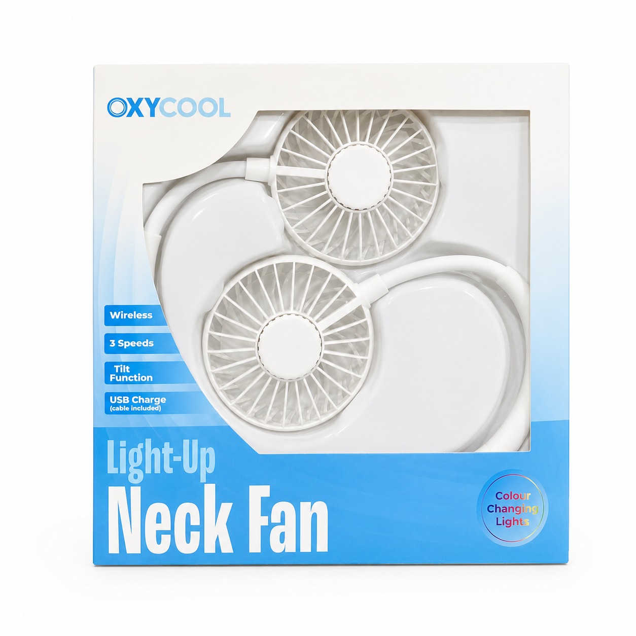 Light-Up Neck Fan – Wireless, Hands-Free Cooling with Adjustable Speeds - Image 7