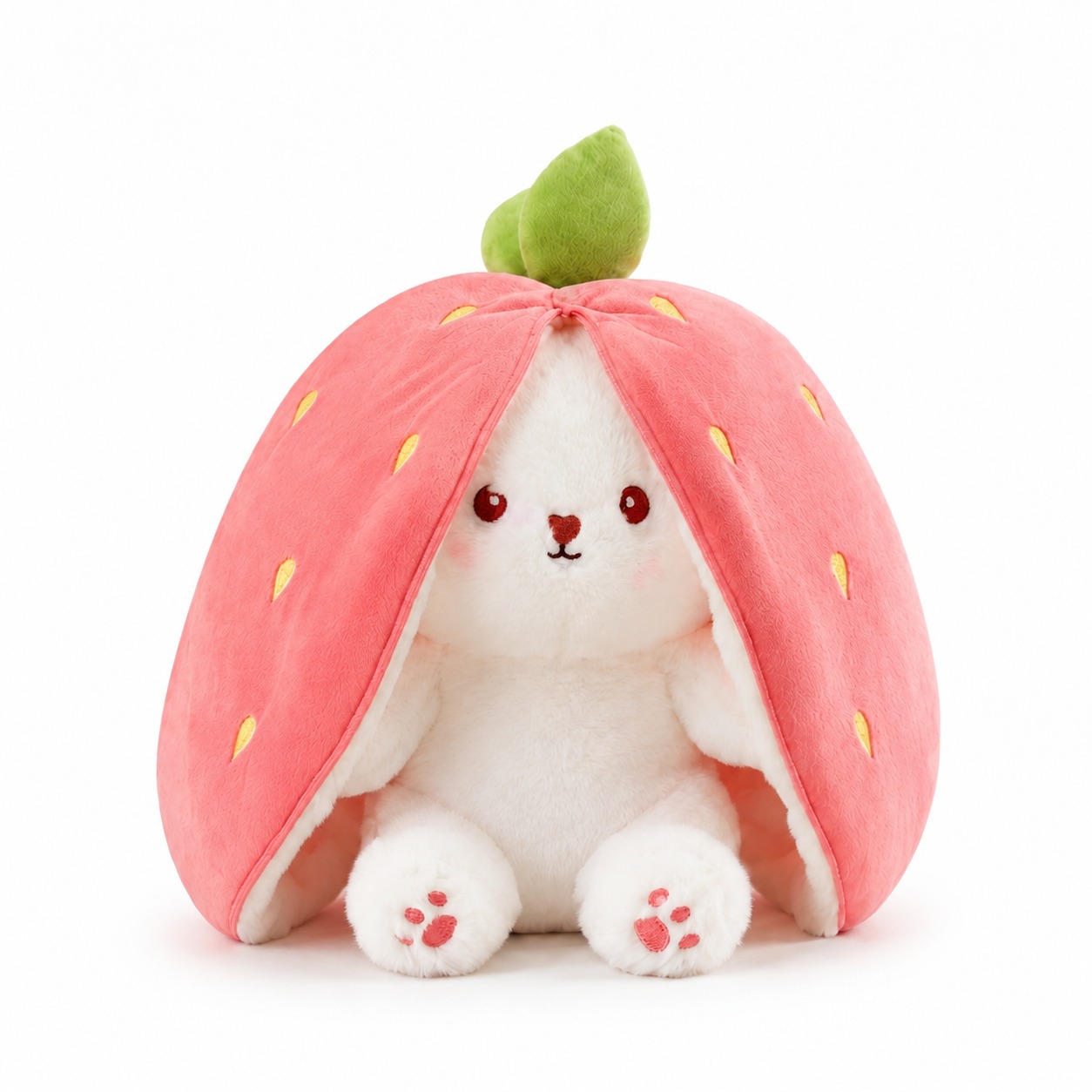 2 Pack Unzip Bunny Plush – Orange & Pink - Image 11