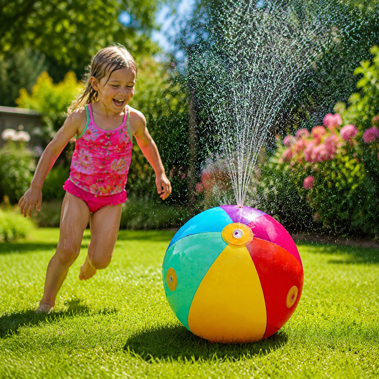 Sprinkler Beach Ball – Inflatable Water Fun for Summer Play - Image 3