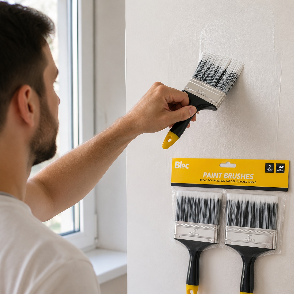 Bloc Paint Brushes – 2 Pack for Larger Surface Areas – High-Quality - Image 2