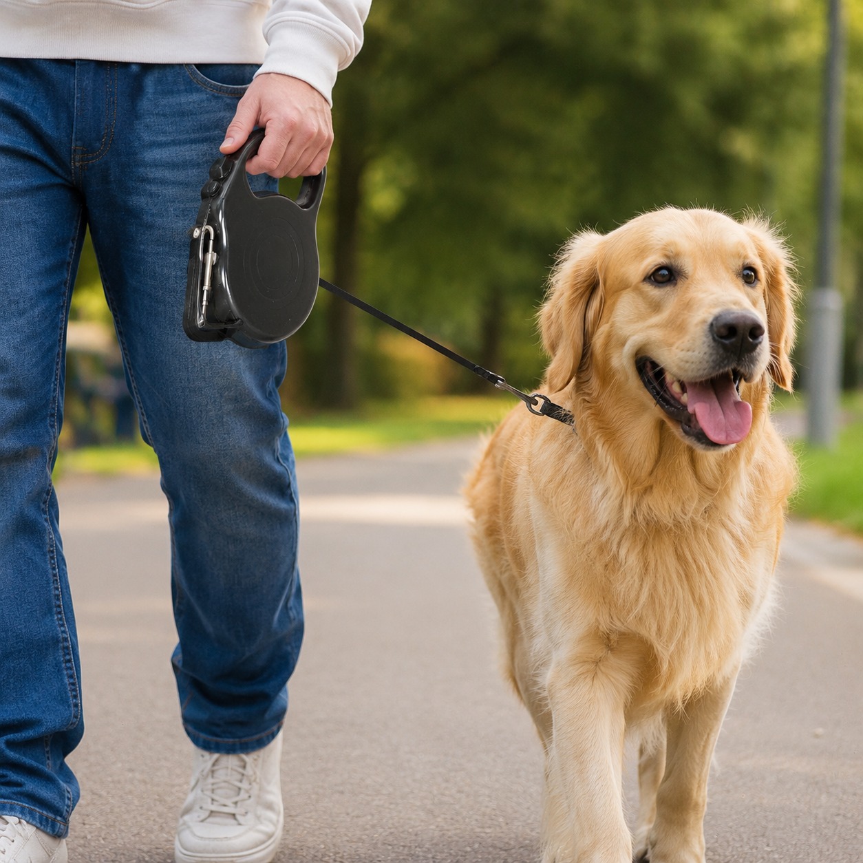 Kingdom Retractable Dog Lead – 5 Metres, Stop, Lock & Release Buttons - Image 5