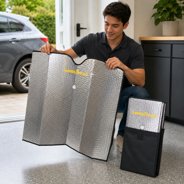 Goodyear Folding Car Sun Shade
