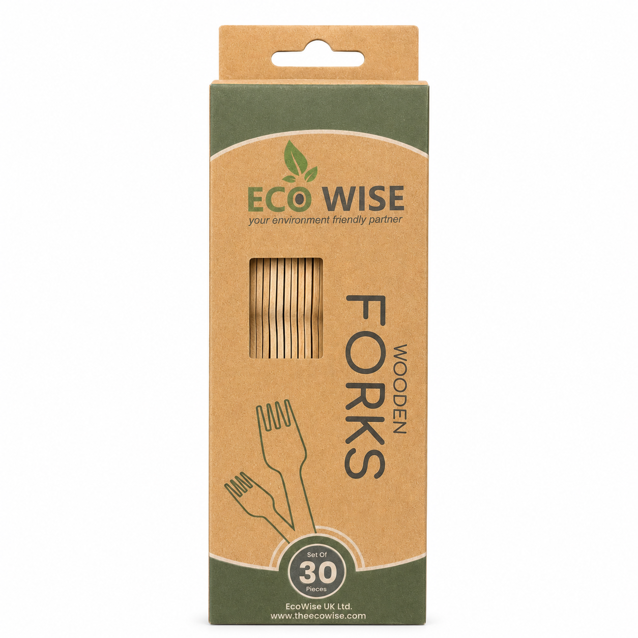 Eco-Friendly Wooden Forks – Set of 30 Disposable Food-Safe Cutlery 2 Eco-Friendly Wooden Forks – Set of 30 Disposable Food-Safe Cutlery - Image 2