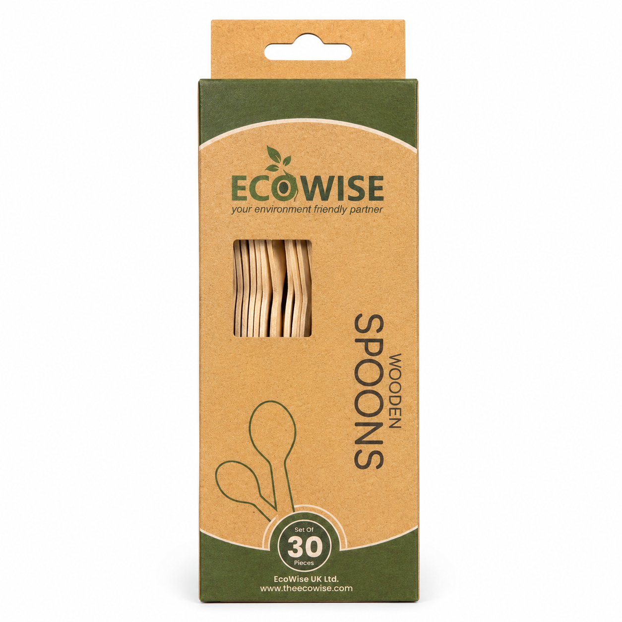 Eco-Friendly Wooden Spoons – Set of 30 Disposable Compostable Cutlery 4 Eco-Friendly Wooden Spoons – Set of 30 Disposable Compostable Cutlery - Image 4