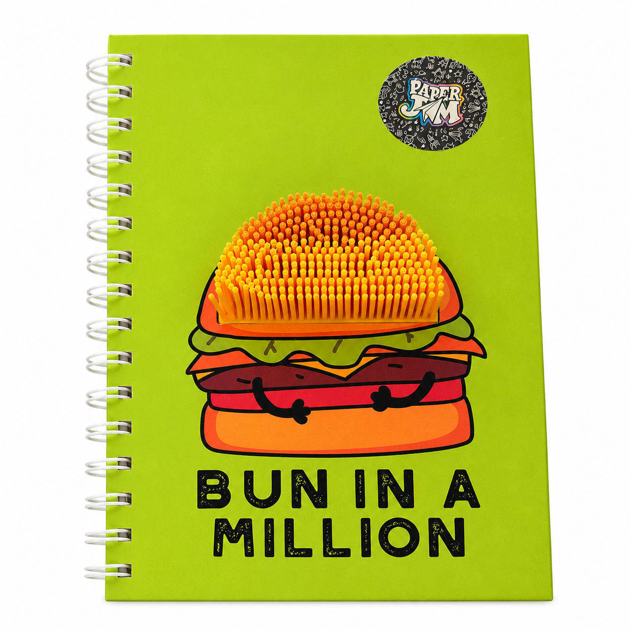 Premium Spiral Notebook with 3D Burger Cover | Gift for Students 3 Premium Spiral Notebook with 3D Burger Cover | Gift for Students - Image 3
