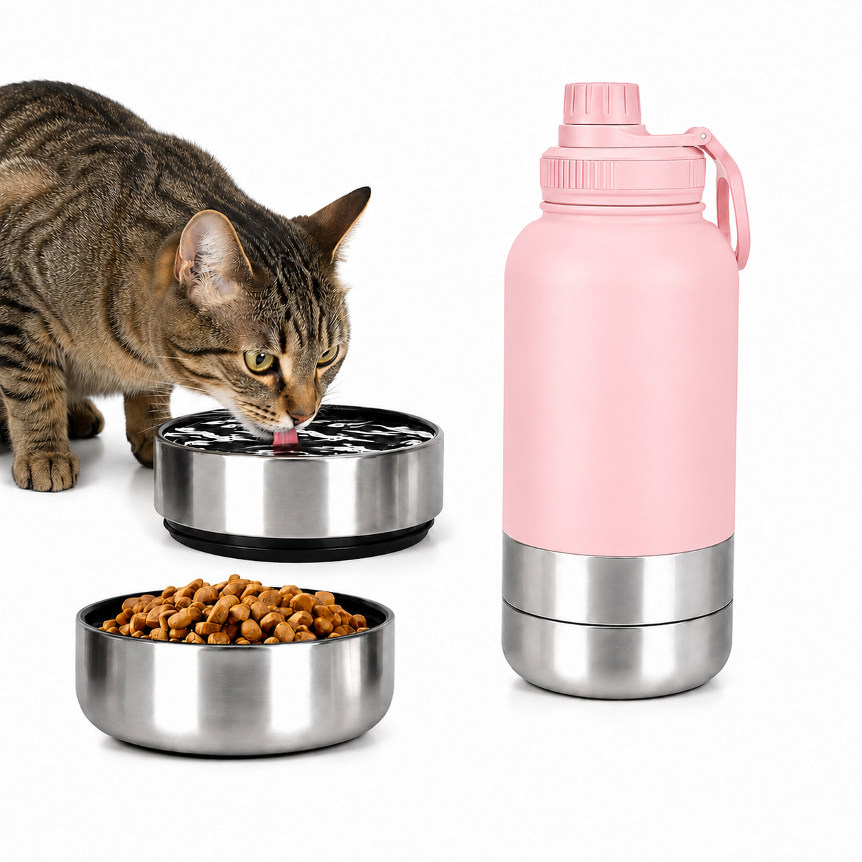 3-in-1 Insulated Dog Water Bottle | Portable Pet Water & Food Travel Bottle 4 3-in-1 Insulated Dog Water Bottle | Portable Pet Water & Food Travel Bottle - Image 4