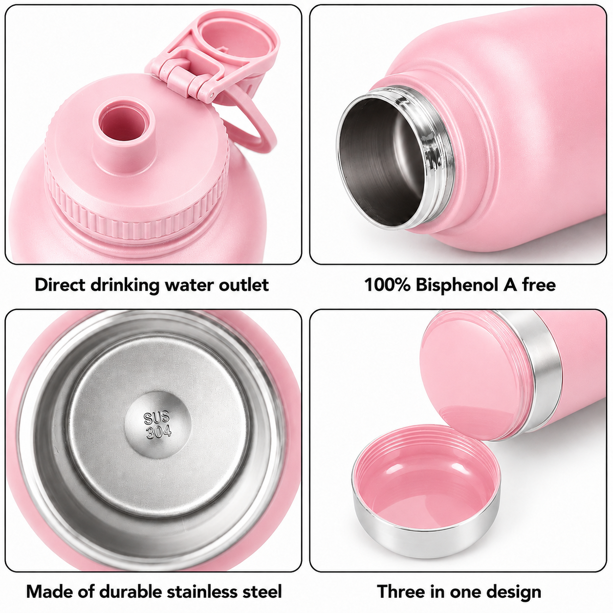 3-in-1 Insulated Dog Water Bottle | Portable Pet Water & Food Travel Bottle 5 3-in-1 Insulated Dog Water Bottle | Portable Pet Water & Food Travel Bottle - Image 5