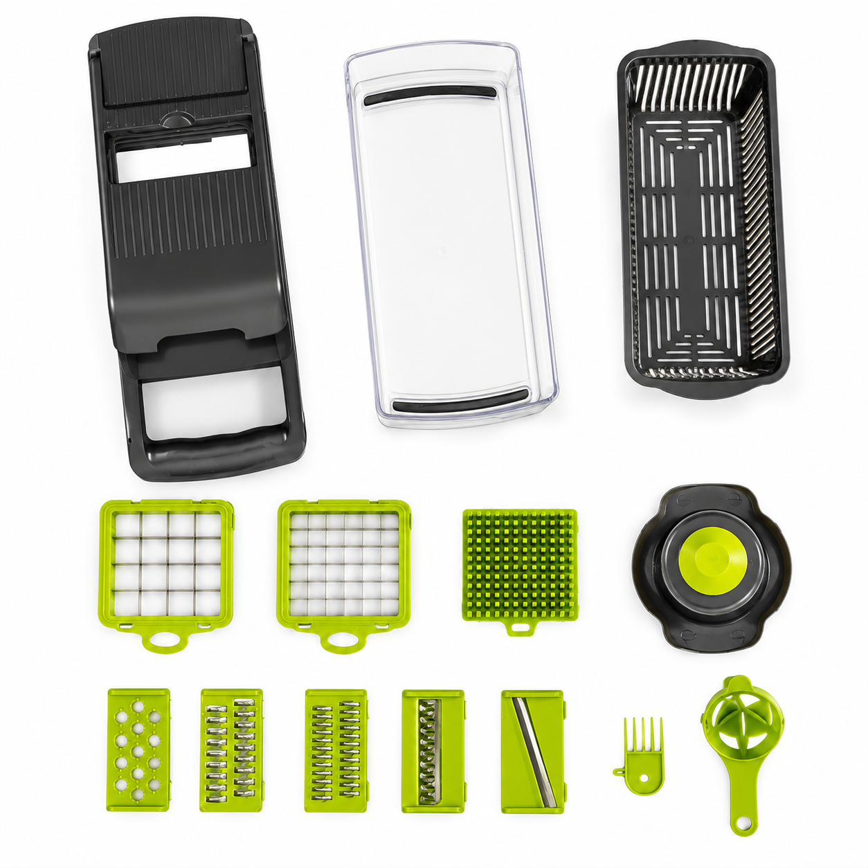 12-in-1 Multifunction Vegetable Chopper & Mandoline Slicer with Container 5 12-in-1 Multifunction Vegetable Chopper & Mandoline Slicer with Container - Image 5