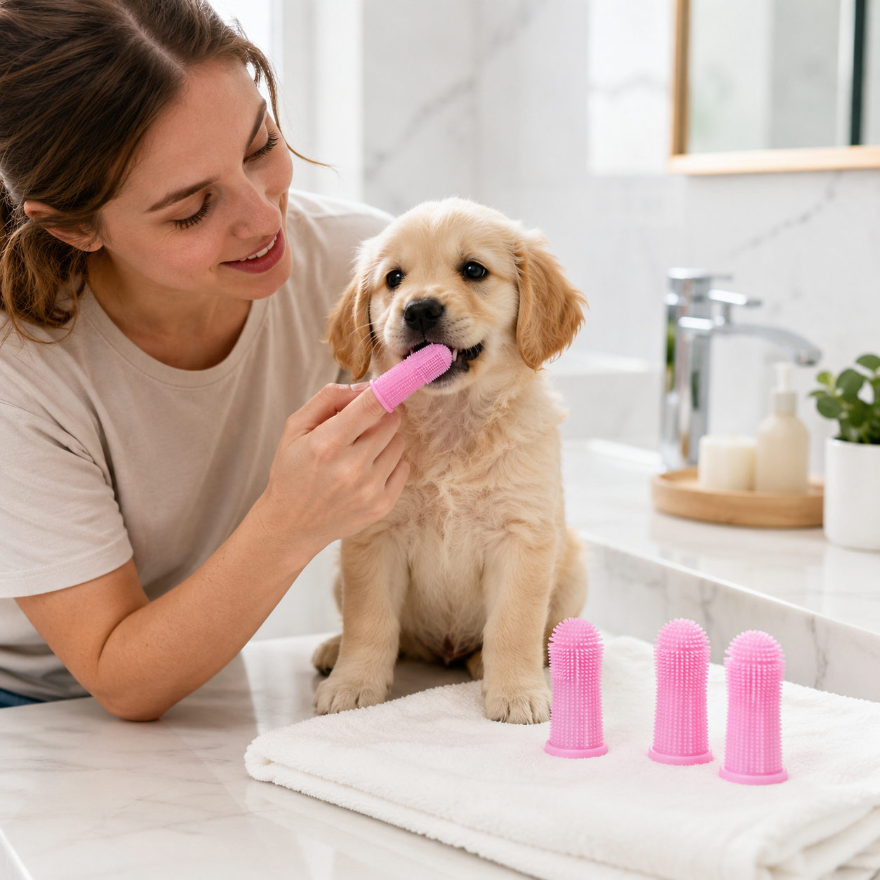 Silicone Finger Toothbrush for Dogs & Cats – Pack of 4 | Soft Pet Finger Tooth Cleaning Brush 4 Silicone Finger Toothbrush for Dogs & Cats – Pack of 4 | Soft Pet Finger Tooth Cleaning Brush - Image 4