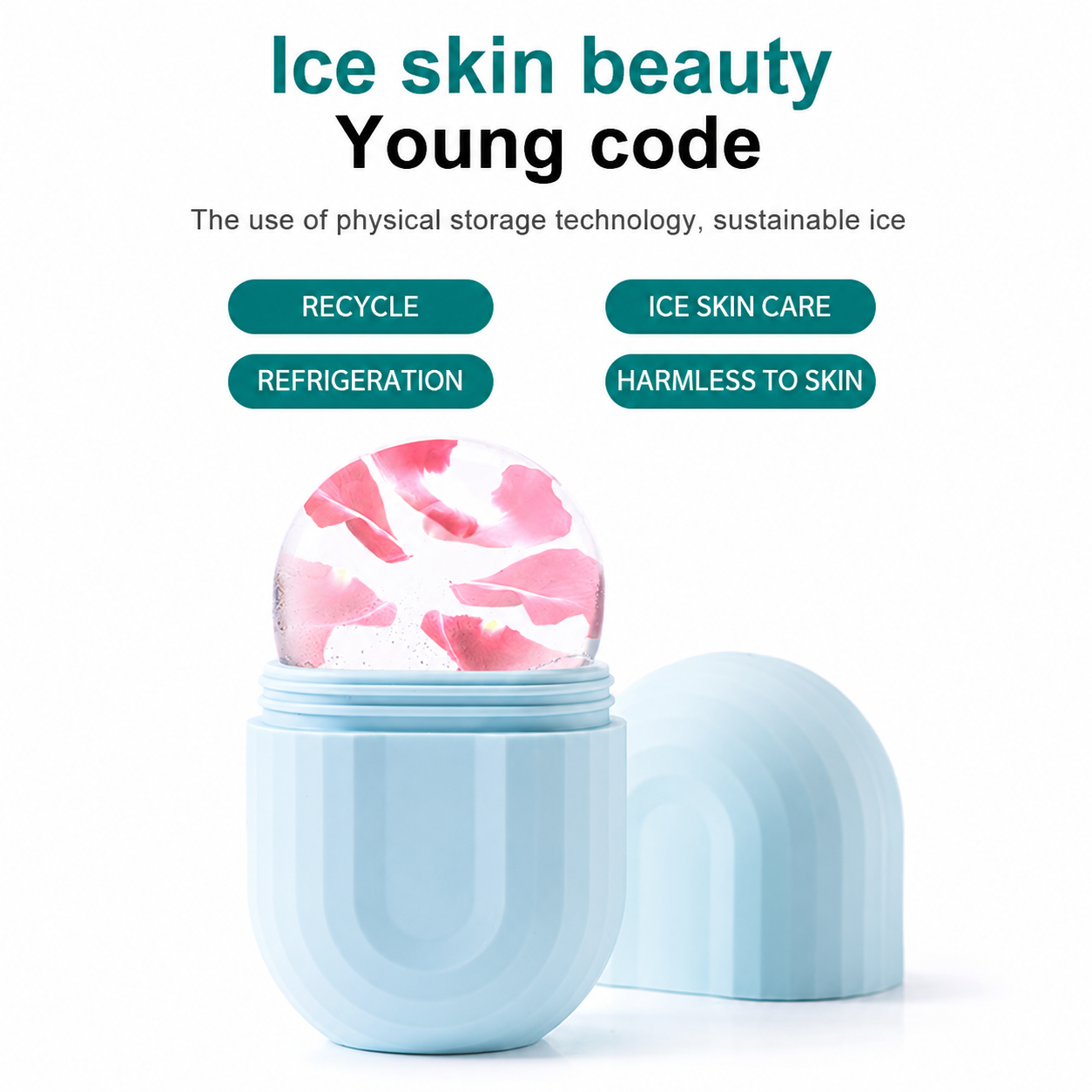 Ice Roller for Face & Skin Care – Reusable Facial Ice Roller for Puffiness, Dark Circles & Glowing Skin 4 Ice Roller for Face & Skin Care – Reusable Facial Ice Roller for Puffiness, Dark Circles & Glowing Skin - Image 4