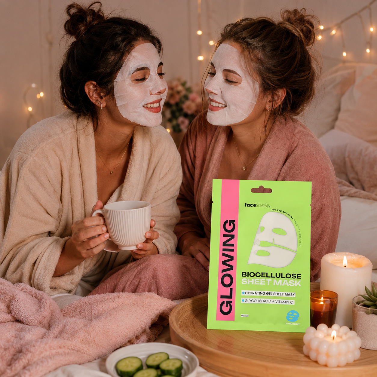 Glowing Biocellulose Sheet Mask – Hydrating Face Mask with Glycolic Acid & Vitamin C 8 Glowing Biocellulose Sheet Mask – Hydrating Face Mask with Glycolic Acid & Vitamin C - Image 8