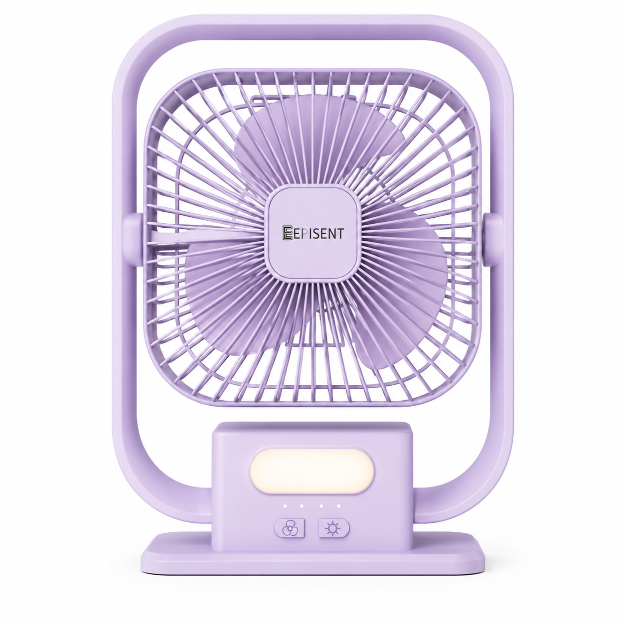 EEPISENT Small Desk Fan with LED Night Light Rechargeable Portable USB Fan Multi Speed Adjustable Tilt Head Carry Handle Home Office Bedroom Purple 10 EEPISENT Small Desk Fan with LED Night Light Rechargeable Portable USB Fan Multi Speed Adjustable Tilt Head Carry Handle Home Office Bedroom Purple - Image 10