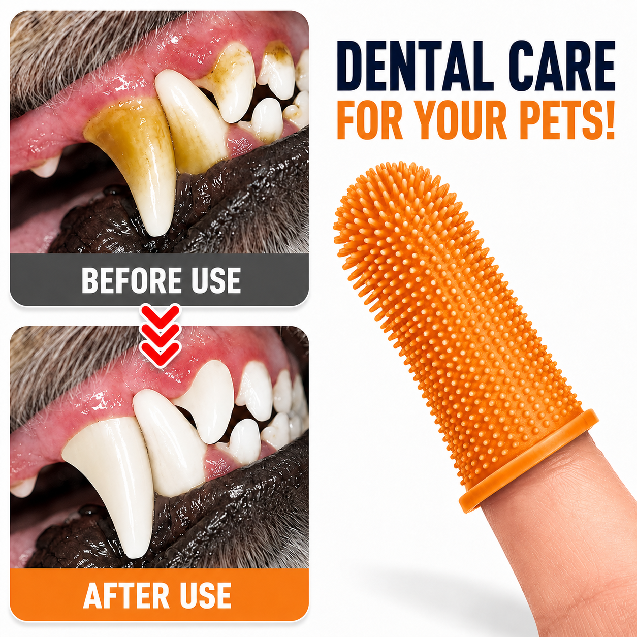Soft Silicone Pet Finger Toothbrush Dog Cat Teeth Cleaner Gum Care UK 8 Soft Silicone Pet Finger Toothbrush Dog Cat Teeth Cleaner Gum Care UK - Image 8