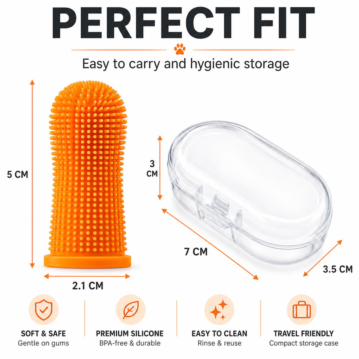 Soft Silicone Pet Finger Toothbrush Dog Cat Teeth Cleaner Gum Care UK 7 Soft Silicone Pet Finger Toothbrush Dog Cat Teeth Cleaner Gum Care UK - Image 7
