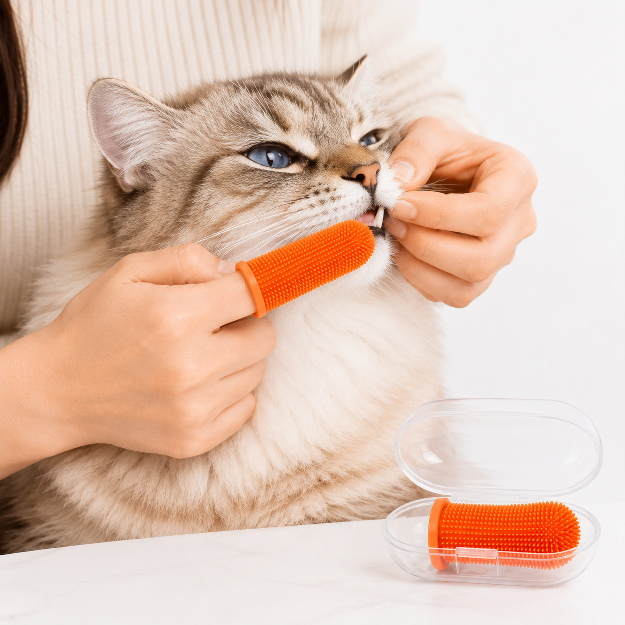 Soft Silicone Pet Finger Toothbrush Dog Cat Teeth Cleaner Gum Care UK 6 Soft Silicone Pet Finger Toothbrush Dog Cat Teeth Cleaner Gum Care UK - Image 6