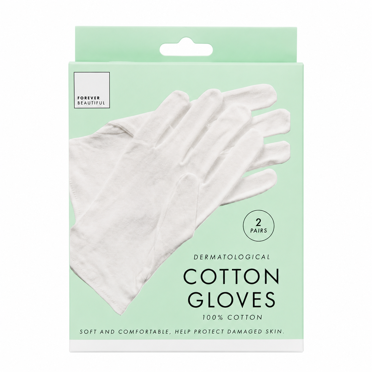 Forever Beautiful 100% Cotton Moisturizing Gloves (2 Pairs) – Soft Overnight Hand Care Gloves 3 Forever Beautiful 100% Cotton Moisturizing Gloves (2 Pairs) – Soft Overnight Hand Care Gloves - Image 3