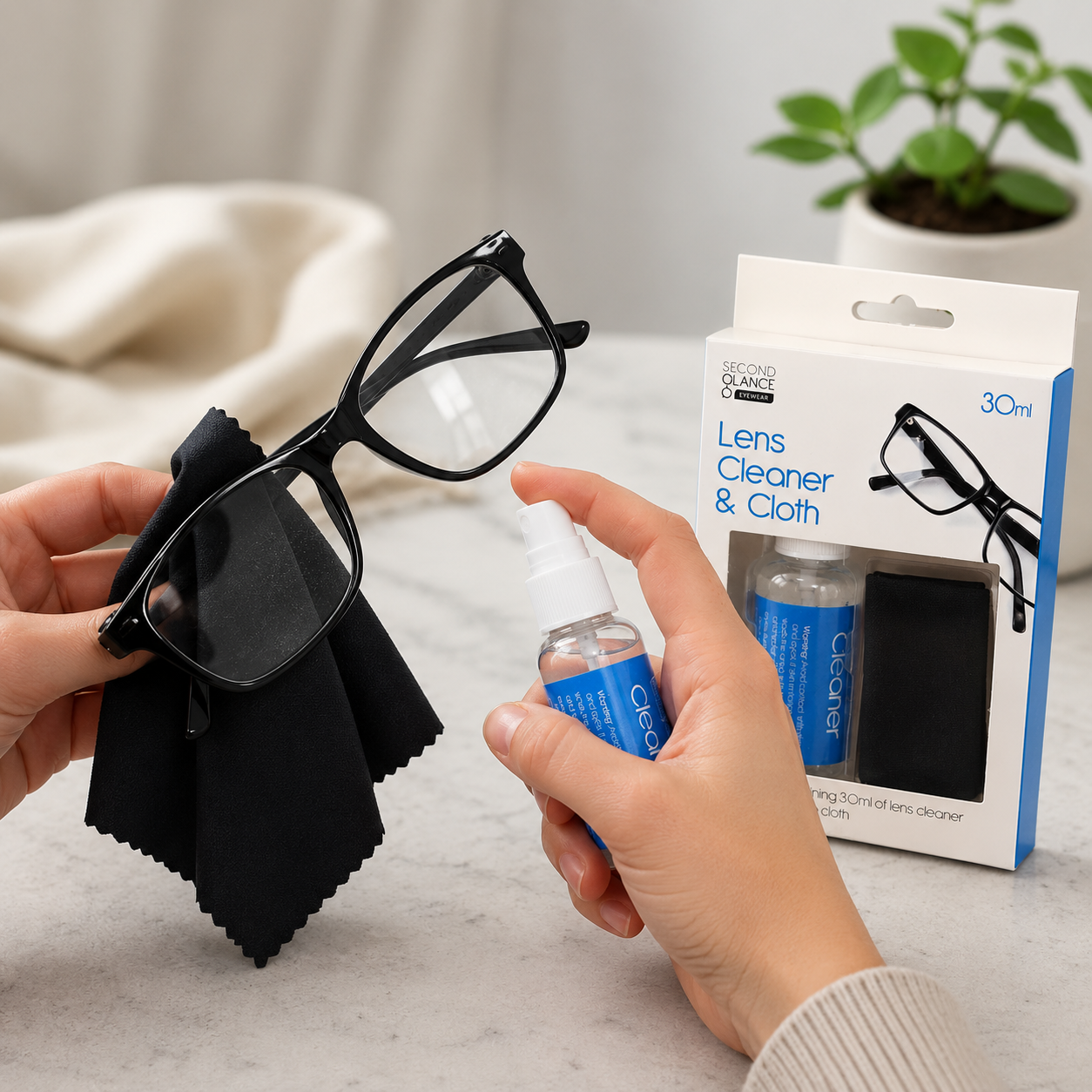 Lens Cleaner & Microfiber Cloth Set – 30ml Eyewear Cleaning Kit 10 Lens Cleaner & Microfiber Cloth Set – 30ml Eyewear Cleaning Kit - Image 10