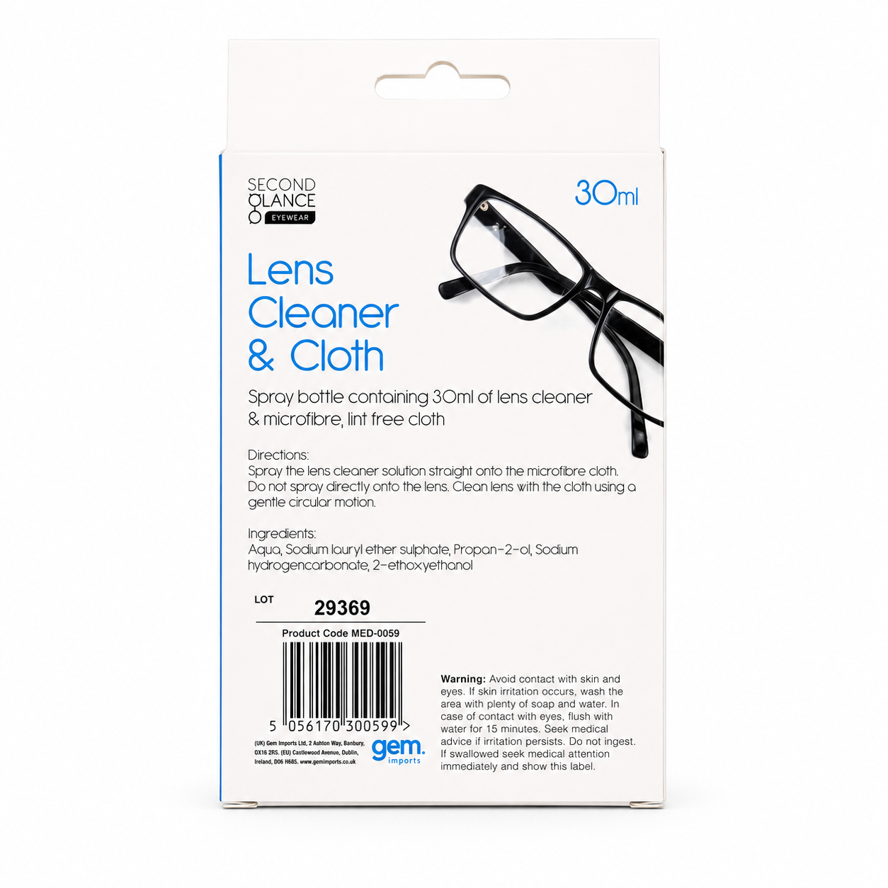Lens Cleaner & Microfiber Cloth Set – 30ml Eyewear Cleaning Kit 3 Lens Cleaner & Microfiber Cloth Set – 30ml Eyewear Cleaning Kit - Image 3