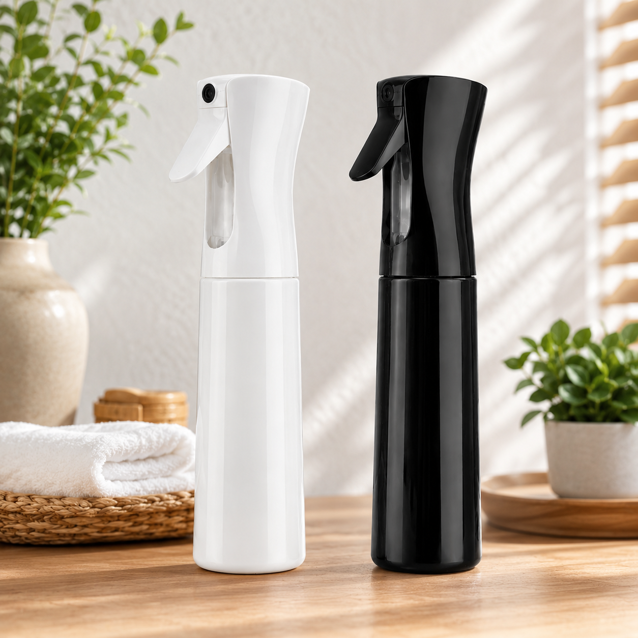 Continuous Mist Spray Bottle – Refillable Fine Mist Water Sprayer for Hair Styling, Plants & Cleaning 2 Continuous Mist Spray Bottle – Refillable Fine Mist Water Sprayer for Hair Styling, Plants & Cleaning - Image 2