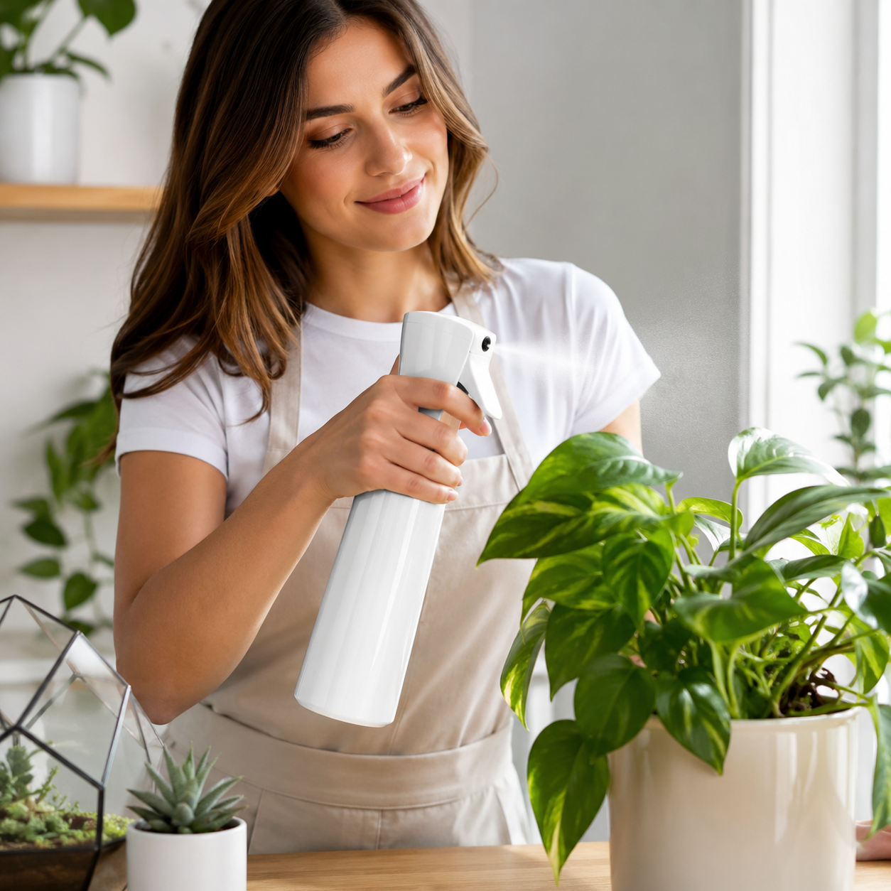 Refillable Trigger Spray Bottle for Plants, Hair & Cleaning 3 Refillable Trigger Spray Bottle for Plants, Hair & Cleaning - Image 3