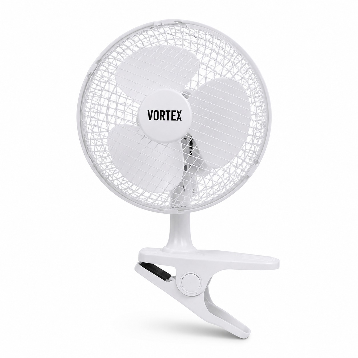 VORTEX 6 Inch Clip Fan Portable Mini Desk Fan 2 Speed Settings Silent Operation Mesh Safety Grill Premium Grip Clamp for Desk Bed Office Home White 5 VORTEX 6 Inch Clip Fan Portable Mini Desk Fan 2 Speed Settings Silent Operation Mesh Safety Grill Premium Grip Clamp for Desk Bed Office Home White - Image 5