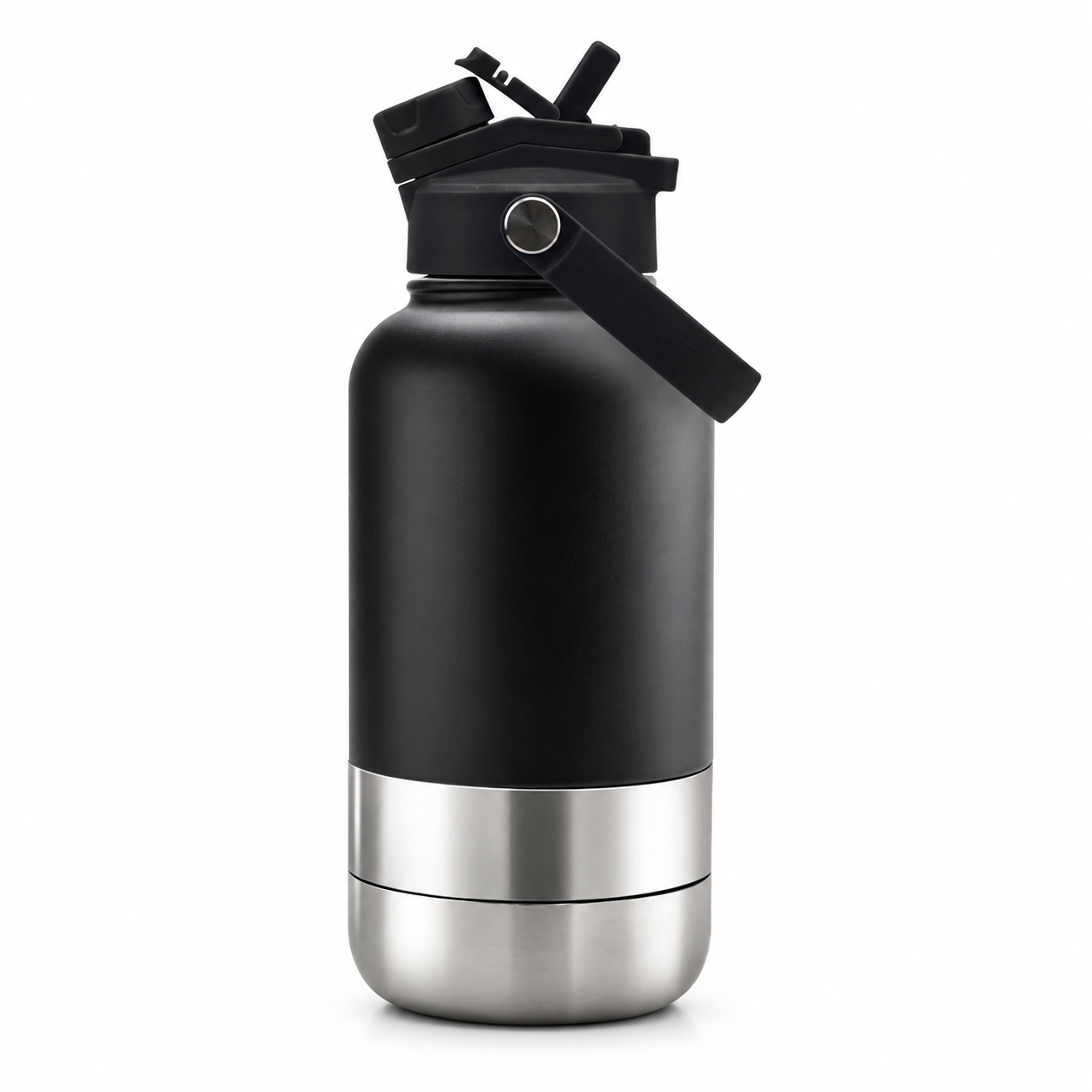 2 Pack Pet Travel Water Bottles Portable Dog Drinking Bottle Black & Green 2 2 Pack Pet Travel Water Bottles Portable Dog Drinking Bottle Black & Green - Image 2