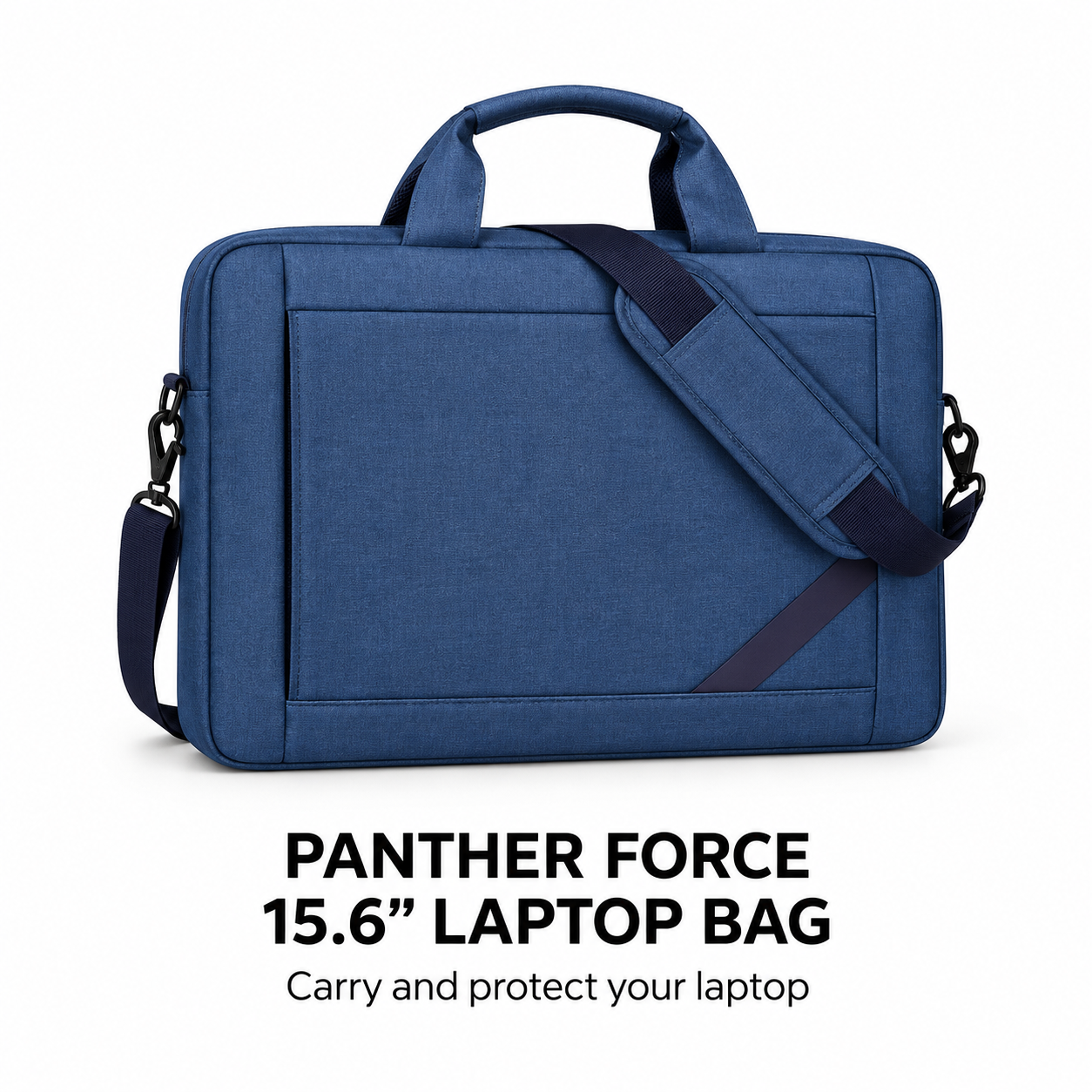 Panther Force 15.6 Inch Laptop Bag Blue Padded Shoulder Strap Carry Case 1 Panther Force 15.6 Inch Laptop Bag Blue Padded Shoulder Strap Carry Case