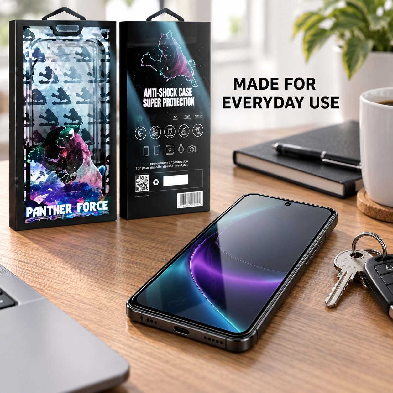 Panther Force Anti Shock Tempered Glass Screen Protector Full Cover 10D Clear 5 Panther Force Anti Shock Tempered Glass Screen Protector Full Cover 10D Clear - Image 5