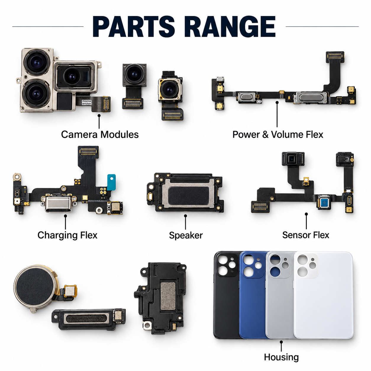 Mobile Phone Repair Parts Replacement Components Camera Flex Speaker Housing 4 Mobile Phone Repair Parts Replacement Components Camera Flex Speaker Housing - Image 4