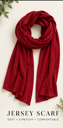 Women Soft Jersey Scarf Stretchy Hijab Wrap Headscarf Deep Red Burgundy Shawl 1 Women Soft Jersey Scarf Stretchy Hijab Wrap Headscarf Deep Red Burgundy Shawl
