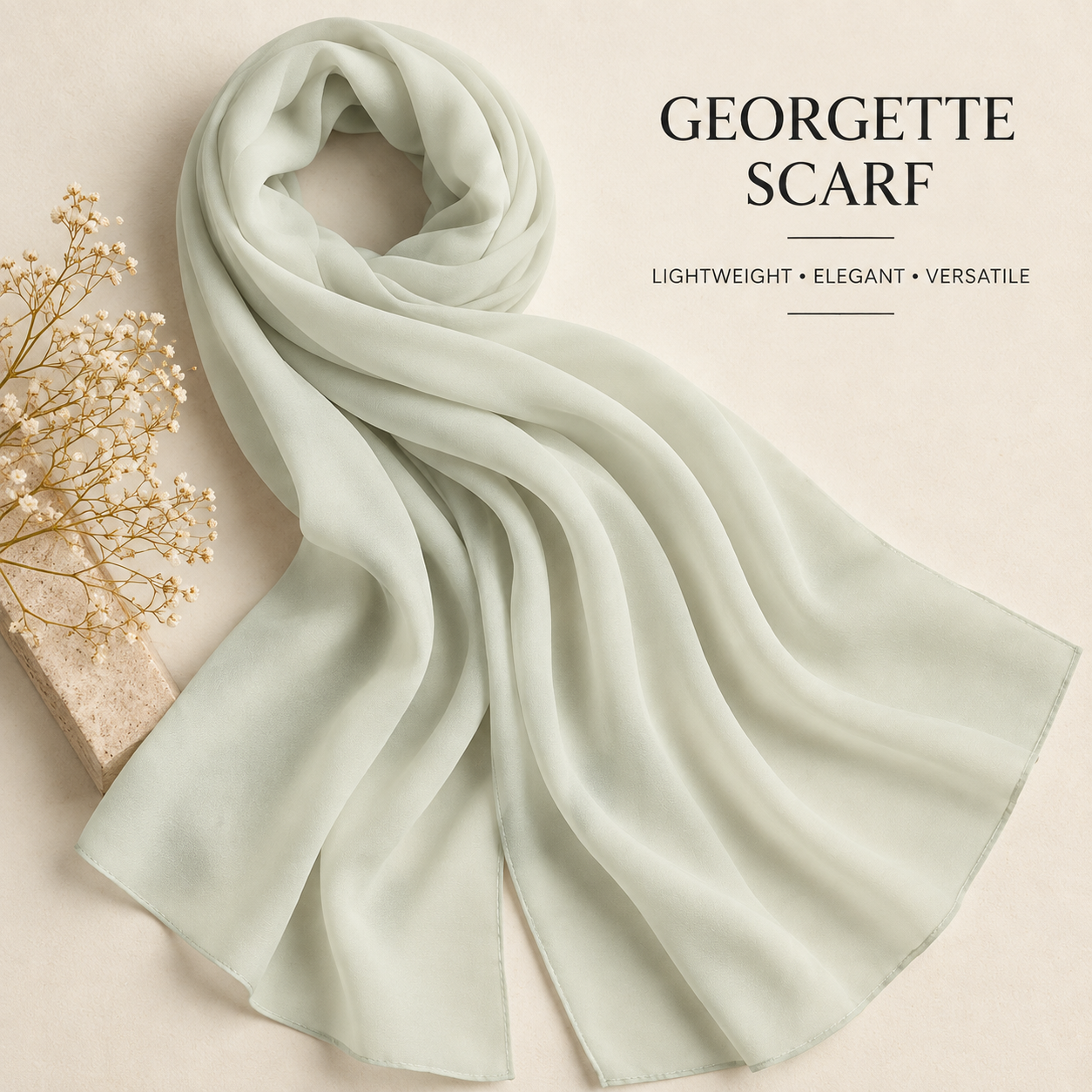 Premium Georgette Scarf Soft Hijab Lightweight Elegant Shawl Wrap Plain 1 Premium Georgette Scarf Soft Hijab Lightweight Elegant Shawl Wrap Plain