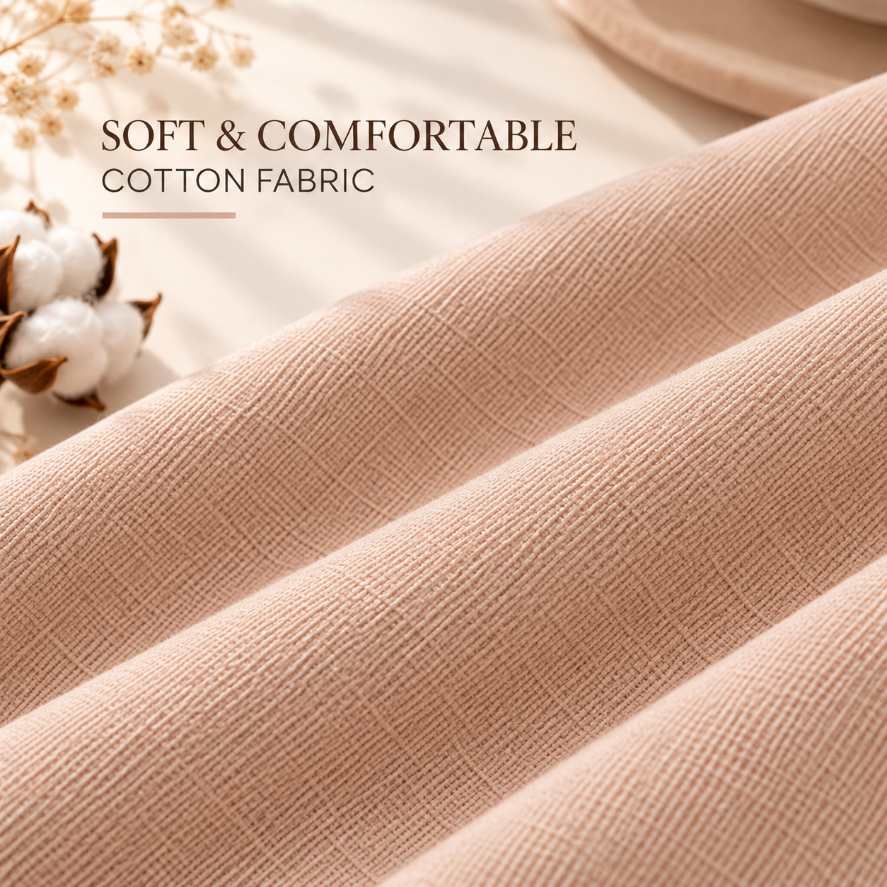 Peach Nude Cotton Scarf – Soft, Comfortable Everyday Essential 2 Peach Nude Cotton Scarf – Soft, Comfortable Everyday Essential - Image 2