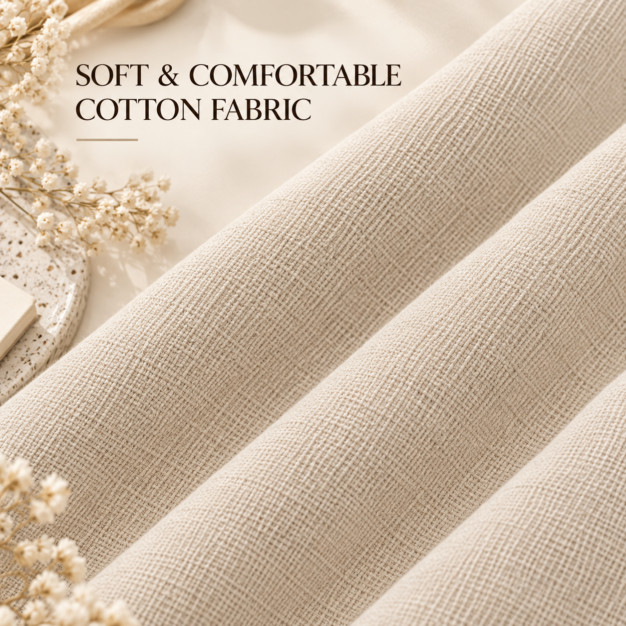Ivory Cream Cotton Scarf – Soft, Comfortable Everyday Essential 2 Ivory Cream Cotton Scarf – Soft, Comfortable Everyday Essential - Image 2