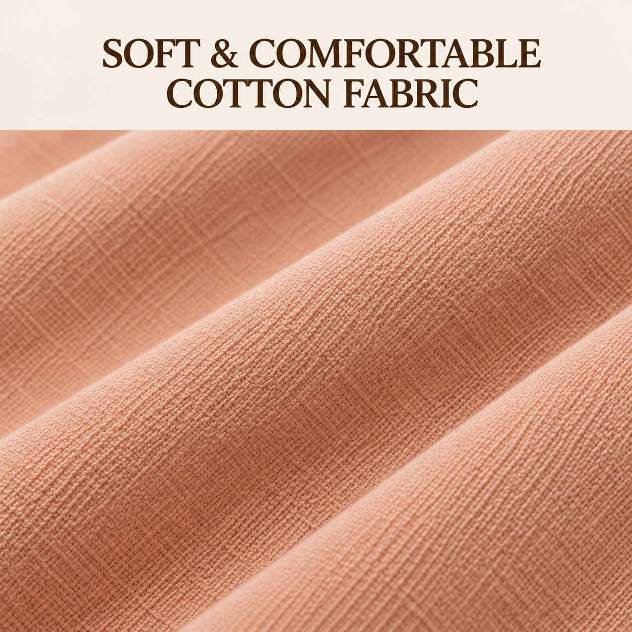 Warm Peach Nude Cotton Scarf – Soft, Comfortable Everyday Essential 5 Warm Peach Nude Cotton Scarf – Soft, Comfortable Everyday Essential - Image 5