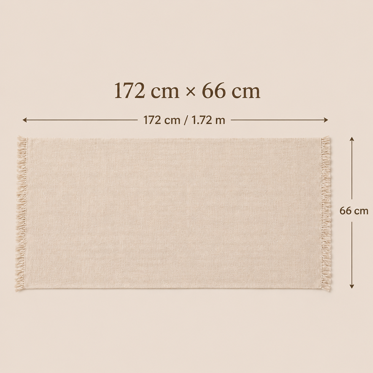 Warm Cream Cotton Scarf – Soft, Comfortable Everyday Essential 3 Warm Cream Cotton Scarf – Soft, Comfortable Everyday Essential - Image 3