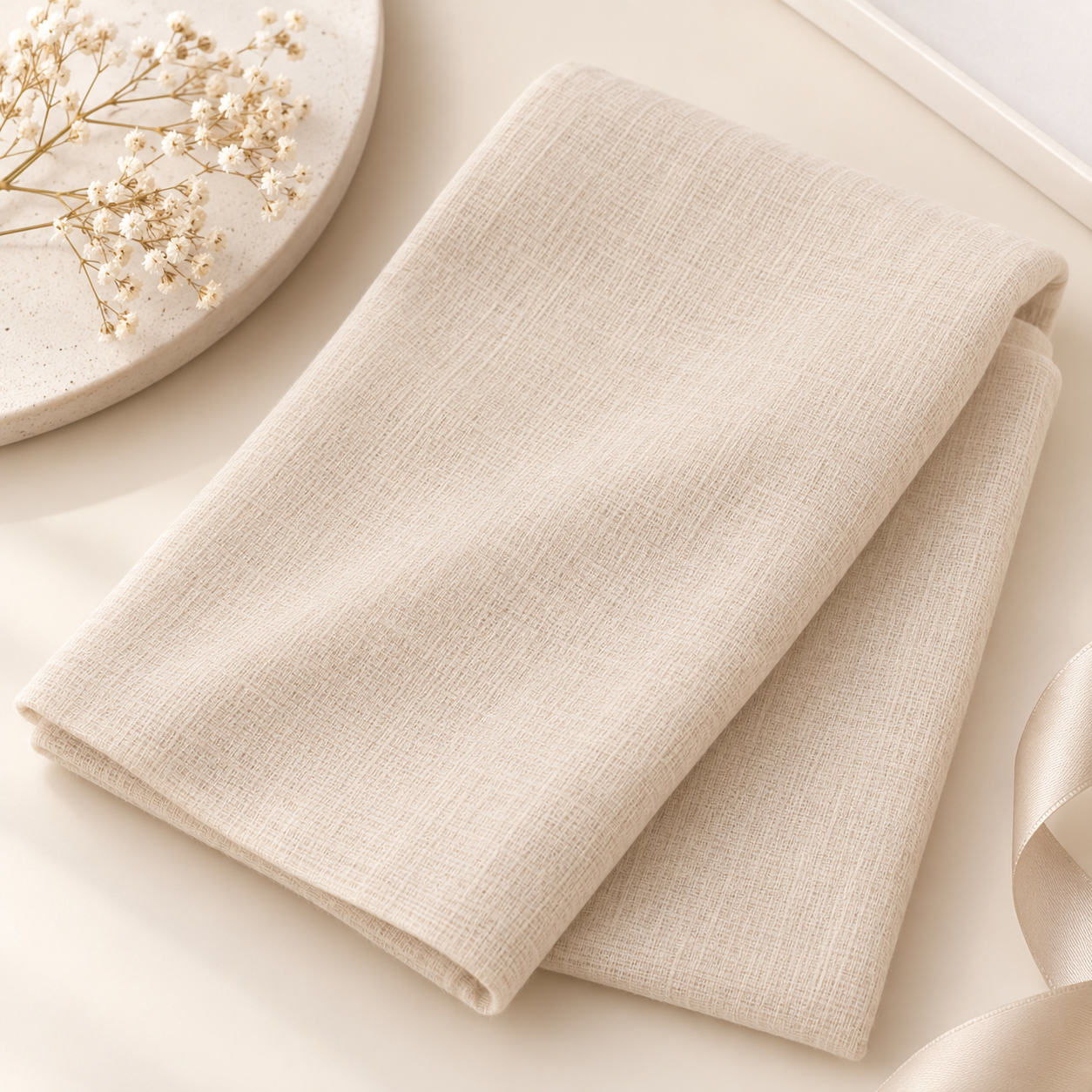 Ivory Cream Cotton Scarf – Soft, Comfortable Everyday Essential 4 Ivory Cream Cotton Scarf – Soft, Comfortable Everyday Essential - Image 4