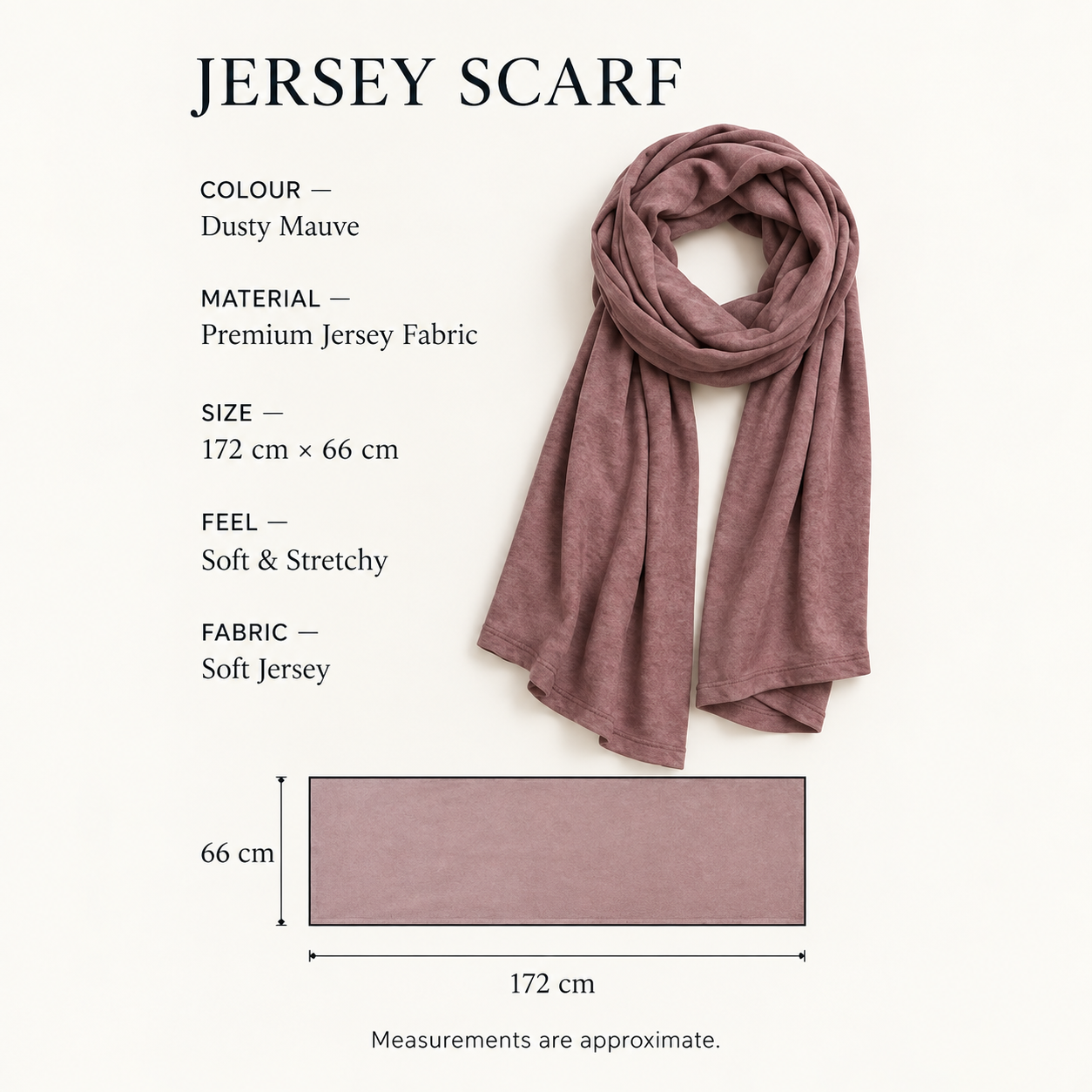 Women Jersey Scarf Hijab Soft Stretchy Plain Mauve Shawl Wrap Headscarf 4 Women Jersey Scarf Hijab Soft Stretchy Plain Mauve Shawl Wrap Headscarf - Image 4