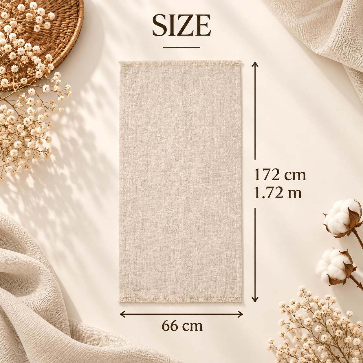 Ivory Cream Cotton Scarf – Soft, Comfortable Everyday Essential 7 Ivory Cream Cotton Scarf – Soft, Comfortable Everyday Essential - Image 7