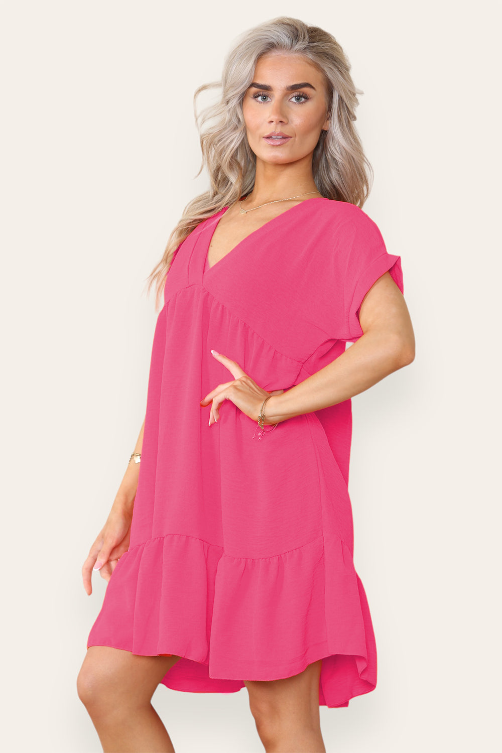 Womens Fancy Style Tiered Smock Dress 10 Womens Fancy Style Tiered Smock Dress - Image 10