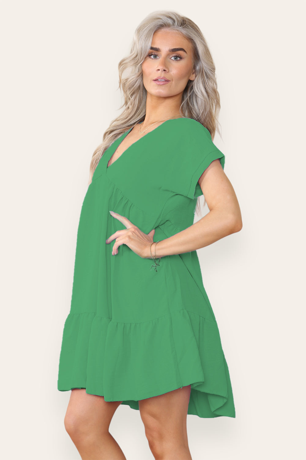 Womens Fancy Style Tiered Smock Dress 11 Womens Fancy Style Tiered Smock Dress - Image 11