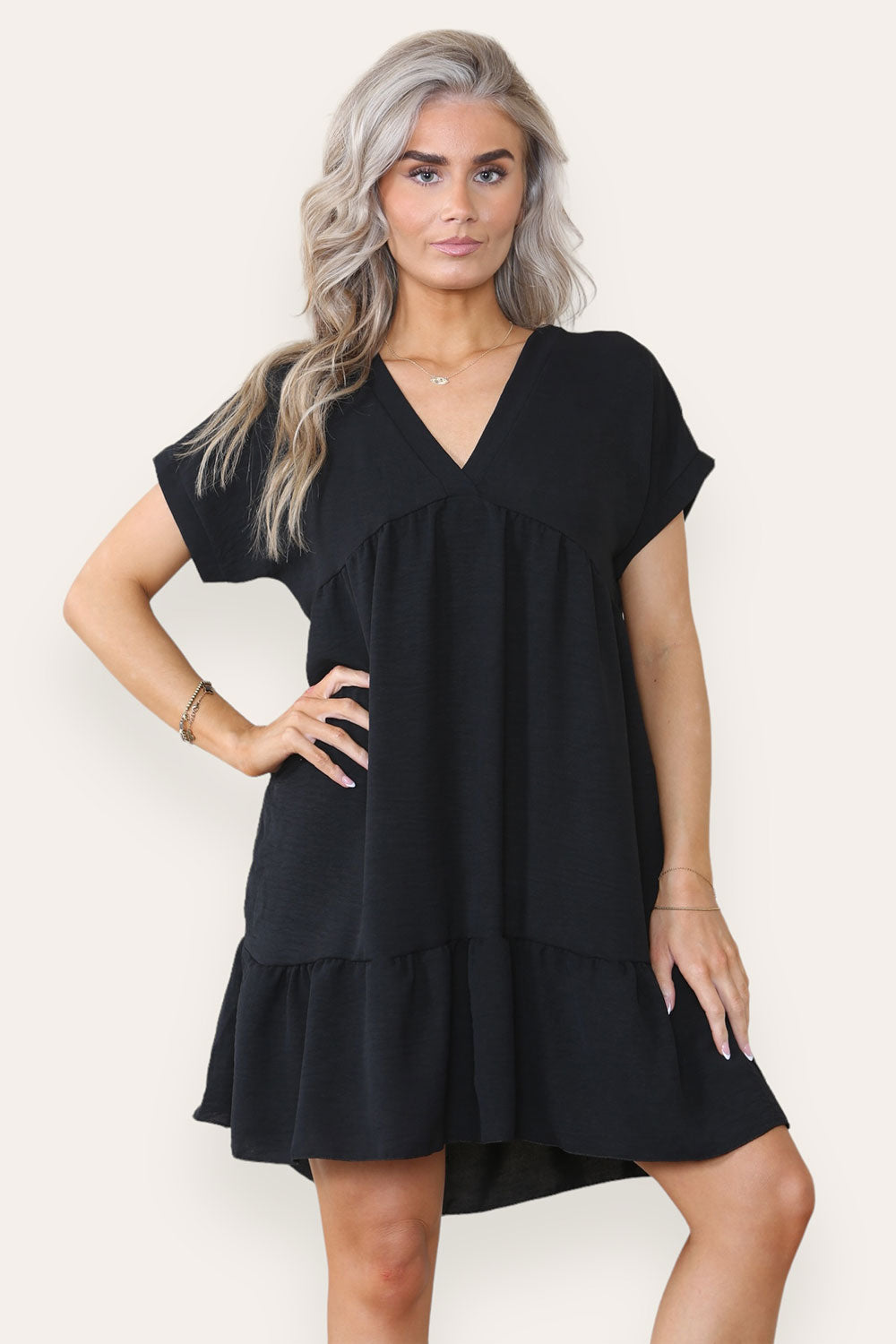 Womens Fancy Style Tiered Smock Dress 25 Womens Fancy Style Tiered Smock Dress - Image 25