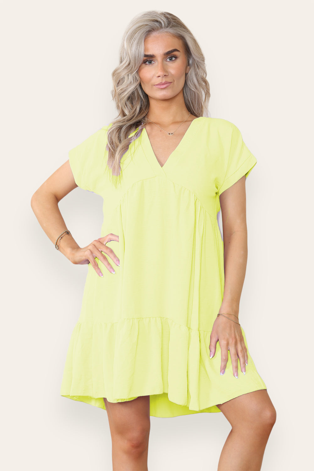 Womens Fancy Style Tiered Smock Dress 14 Womens Fancy Style Tiered Smock Dress - Image 14
