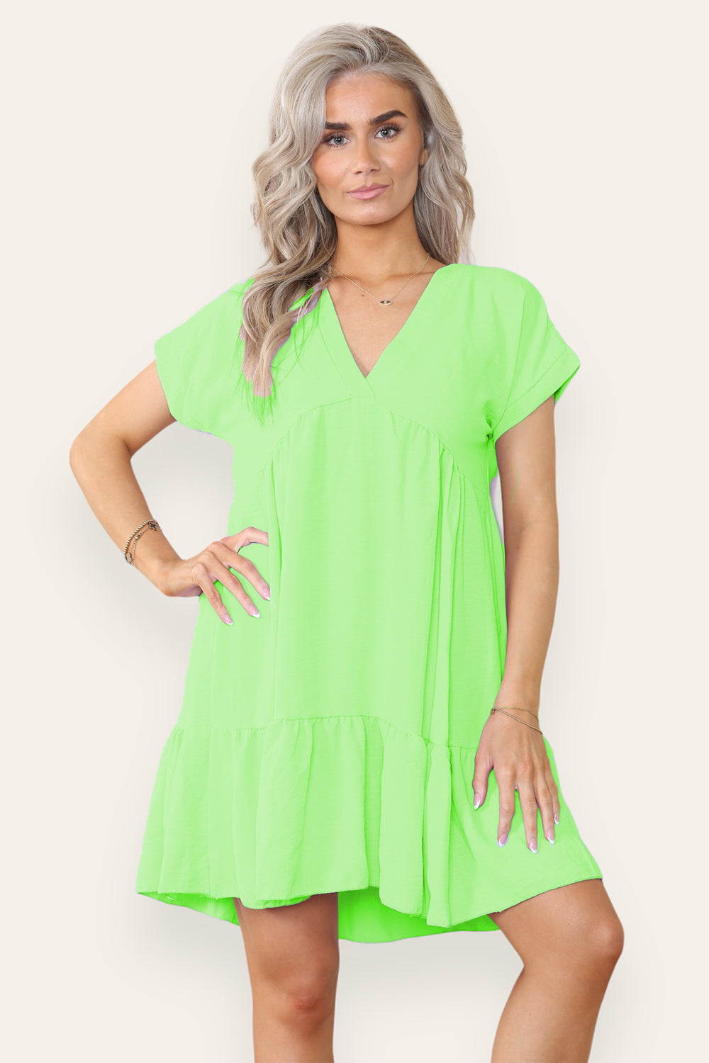 Womens Fancy Style Tiered Smock Dress 16 Womens Fancy Style Tiered Smock Dress - Image 16