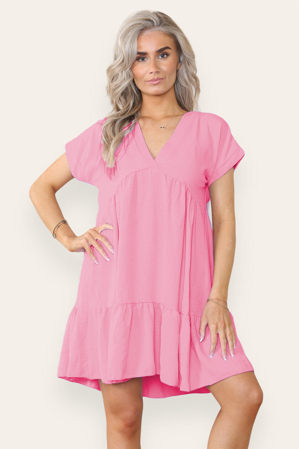 Womens Fancy Style Tiered Smock Dress 18 Womens Fancy Style Tiered Smock Dress - Image 18