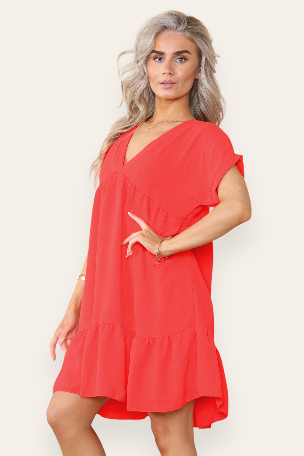 Womens Fancy Style Tiered Smock Dress 19 Womens Fancy Style Tiered Smock Dress - Image 19