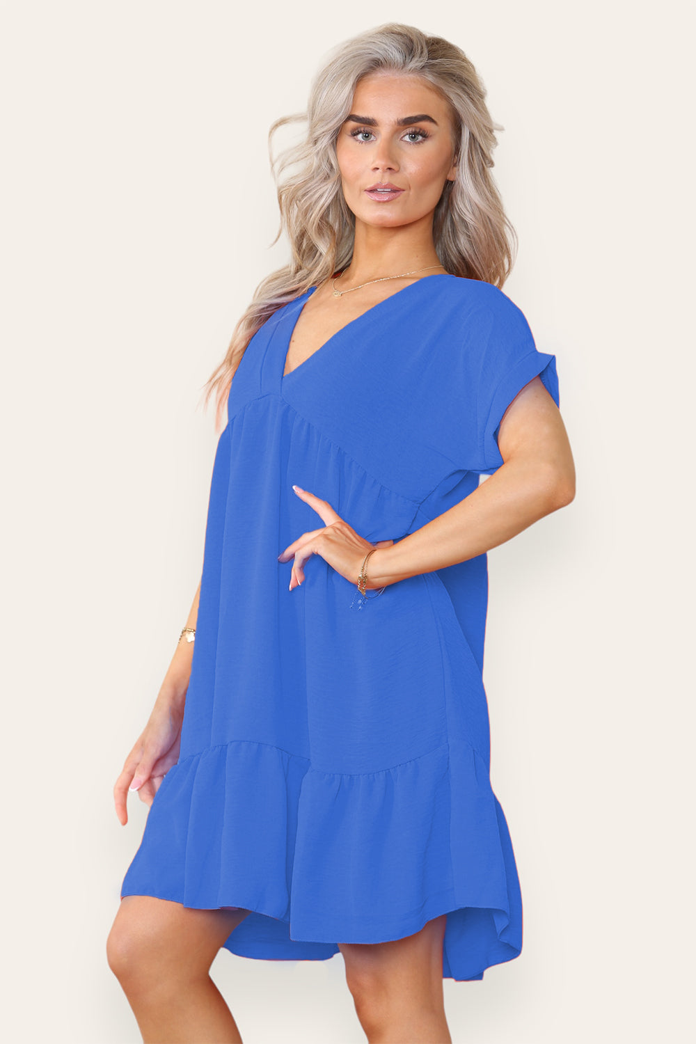 Womens Fancy Style Tiered Smock Dress 20 Womens Fancy Style Tiered Smock Dress - Image 20