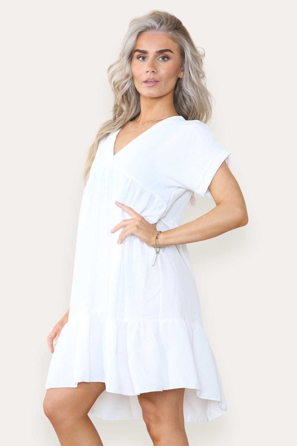 Womens Fancy Style Tiered Smock Dress 5 Womens Fancy Style Tiered Smock Dress - Image 5