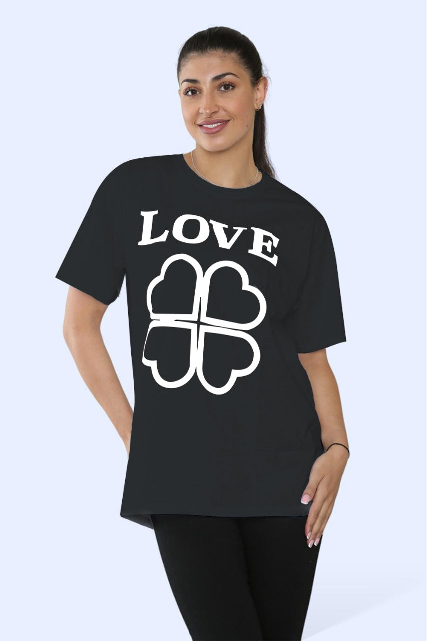 Ladies Love Printed Short Sleeve T-Shirt Top 7 Ladies Love Printed Short Sleeve T-Shirt Top - Image 7