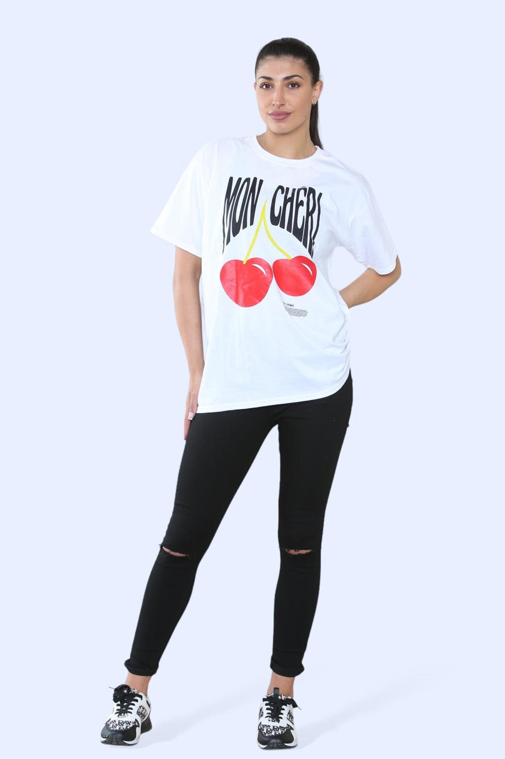 Ladies Mon Cheri Printed Short Sleeve T-Shirt Top 5 Ladies Mon Cheri Printed Short Sleeve T-Shirt Top - Image 5